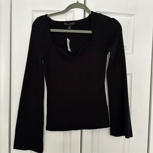 Banana Republic Black deep V sweater. Size M